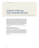 Adaptive Führung eines Modulkraftwerks