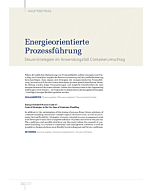 Energieorientierte Prozessführung