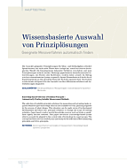 Wissensbasierte Auswahl von Prinziplösungen