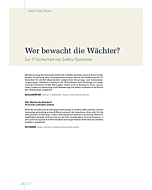 Wer bewacht die Wächter?