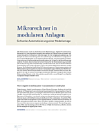 Mikrorechner in modularen Anlagen