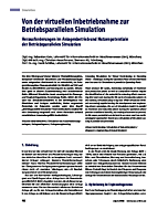 Von der virtuellen Inbetriebnahme zur Betriebsparallelen Simulation