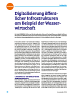 Digitalisierung öffentlicher Infrastrukturen am Beispiel der Wasserwirtschaft