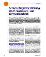Schnelle Implementierung einer Prozessleit-und Fernwirktechnik