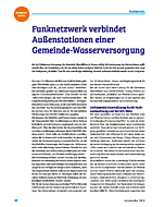 Funknetzwerk verbindet Außenstationen einer Gemeinde-Wasserversorgung
