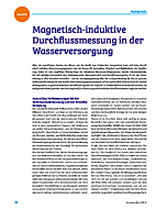 Magnetisch-induktive Durchflussmessung in der Wasserversorgung