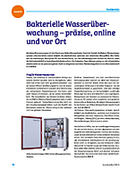 Bakterielle Wasserüberwachung – präzise, online und vor Ort