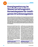 Energiegewinnung im Wasserverteilungsnetz: Fernwirksystem für intelligentes Druckmanagement