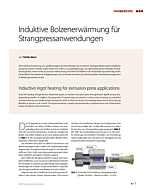 Induktive Bolzenerwärmung für Strangpressanwendungen