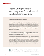 Tiegel- und Spulenüberwachung beim Schmelzbetrieb von Induktionstiegelöfen