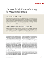 Effiziente Induktionserwärmung für Massivumformteile