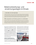 Bolzenvorbereitungs- und -erwärmungsanlagen im Einsatz