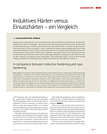 Induktives Härten versus Einsatzhärten – ein Vergleich