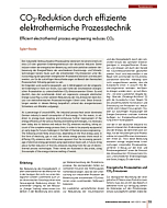 CO2-Reduktion durch effiziente elektrothermische Prozesstechnik