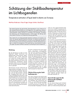 Schätzung der Stahlbadtemperatur im Lichtbogenofen