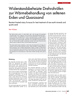 Widerstandsbeheizte Drehrohröfen zur Wärmebehandlung von seltenen Erden und Quarzsand