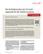 Der Induktionsofen als Schmelzaggregat für die Stahlerzeugung Teil 2: Einsatz des Induktionsofens im Stahlwerk