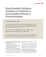 Einsatz flexibler Induktionseinheiten zur Produktions- und Qualitätserhöhung in Warmwalzwerken