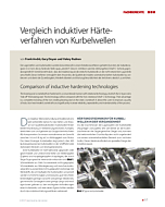 Vergleich induktiver Härteverfahren von Kurbelwellen