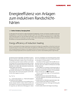 Energieeffizienz von Anlagen zum induktiven Randschichthärten