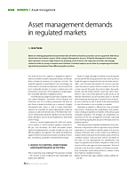 Asset management demands in regulated markets