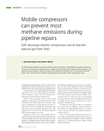 Mobile compressors can prevent most methane emissions during pipeline repairs