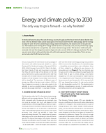 Energy and climate policy to 2030