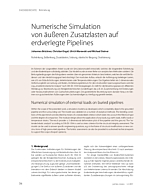 Numerische Simulation von äußeren Zusatzlasten auf erdverlegte Pipelines
