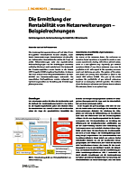 Die Ermittlung der Rentabilität von Netzerweiterungen - Beispielrechnungen