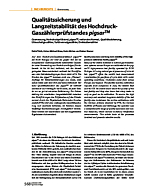 Qualitätssicherung und Langzeitstabilität des Hochdruck-Gaszählerprüfstandes pigsarTM
