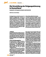 Die Entwicklung der Erdgasspeicherung in Deutschland