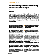 Smart Metering: eine Herausforderung an die Standardisierungen