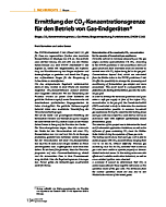 Ermittlung der CO2-Konzentrationsgrenze für den Betrieb von Gas-Endgeräten*