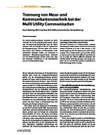Trennung von Mess- und Kommunikationstechnik bei der Multi Utility Communication