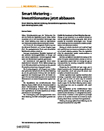 Smart Metering - Investitionsstau jetzt abbauen