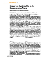Einsatz von Huminstoffen in der Biogasentschwefelung