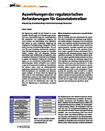 Auswirkungen der regulatorischen Anforderungen für Gasnetzbetreiber