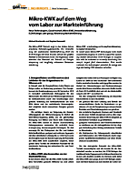 Mikro-KWK auf dem Weg vom Labor zur Markteinführung