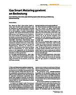Gas Smart Metering gewinnt an Bedeutung