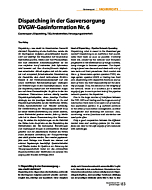 Dispatching in der Gasversorgung DVGW-Gasinformation Nr. 6