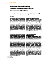 Was nützt Smart Metering ohne smarte Kommunikation?