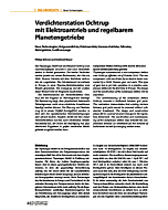Verdichterstation Ochtrup mit Elektroantrieb und regelbarem Planetengetriebe