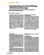 Gasaufbereitung von Reststoff-Biogas mit Membrantechnologie