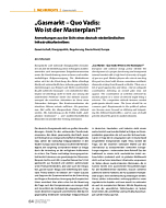 "Gasmarkt - Quo Vadis: Wo ist der Masterplan?"
