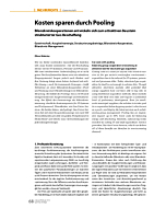 Kosten sparen durch Pooling