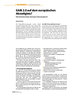 GABi 2.0 auf dem europäischen Abstellgleis?