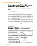 Zur energiewirtschaftlichen Bewertung von Gas-Expansionsanlagen, Teil 2