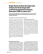 Engler-Bunte-Institut des Karlsruher Instituts für Technologie (KIT) und ­Technologiezentrum Wasser, Karlsruhe (TZW) im Jahre 2011