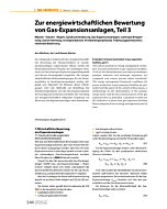 Zur energiewirtschaftlichen Bewertung von Gas-Expansionsanlagen, Teil 3