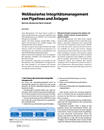 Webbasiertes Integritätsmanagement von Pipelines und Anlagen